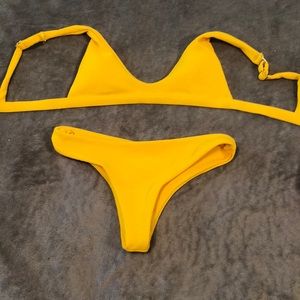 Yellow bikini